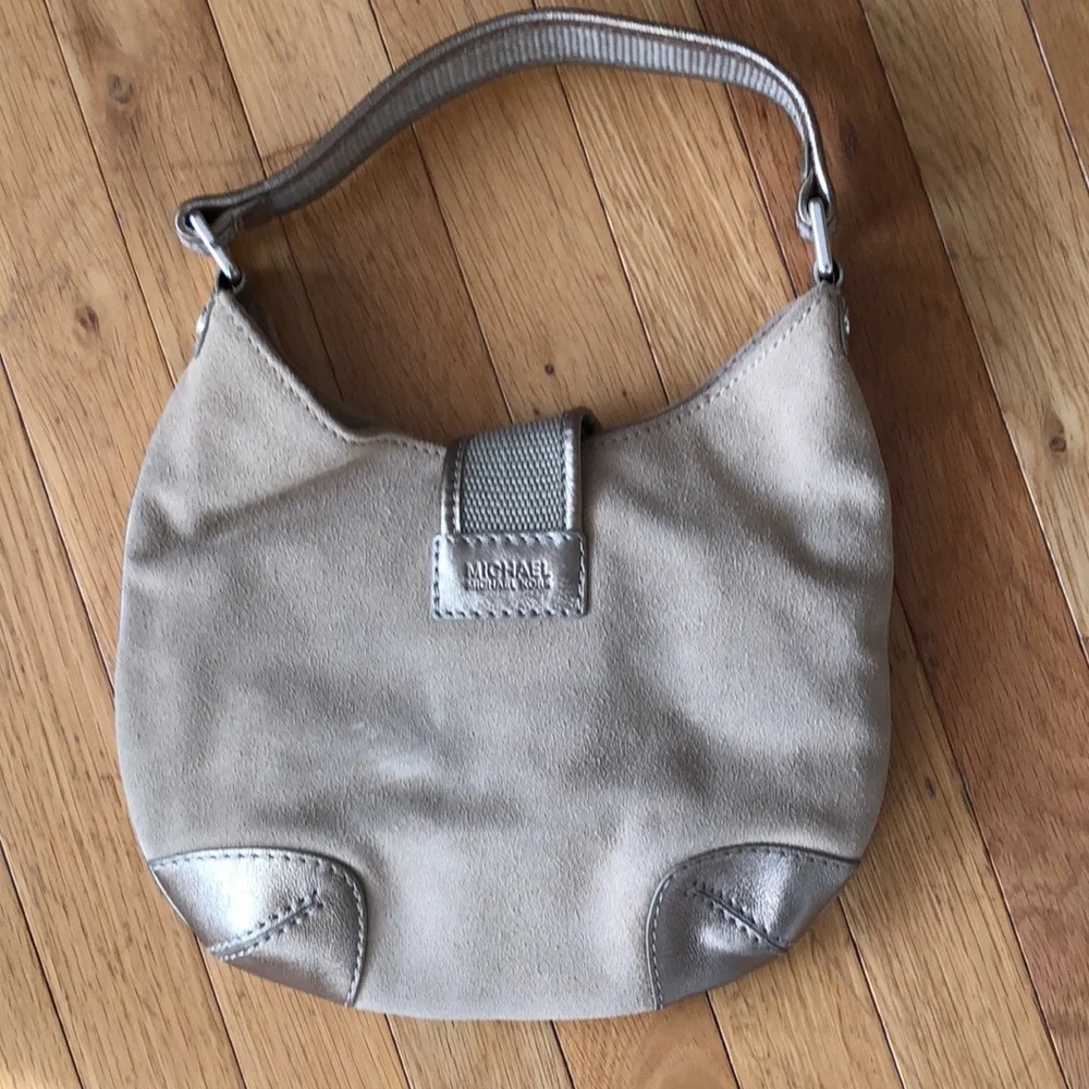 Vintage MICHAEL Michael Kors women’s Essex hobo bag TAN suede